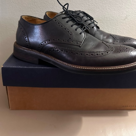 G.H. BASS Jordan Leather Wingtip Oxfords Burgandy 10.5. 1059-2614-641 - Picture 2 of 7